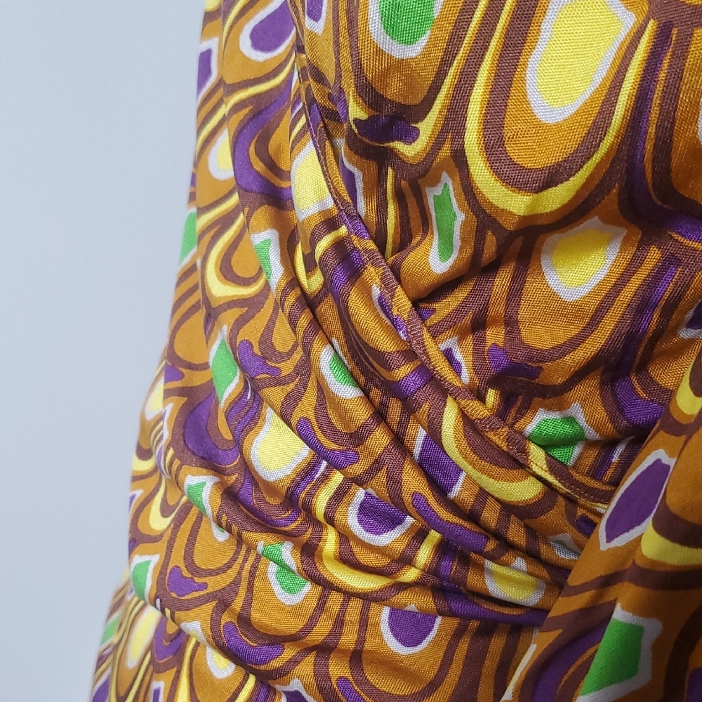 VINTAGE Emilio Pucci 77RN21 Peacock Print Silk Jersey 2pc Set - Top & Skirt - Picture 8 of 16